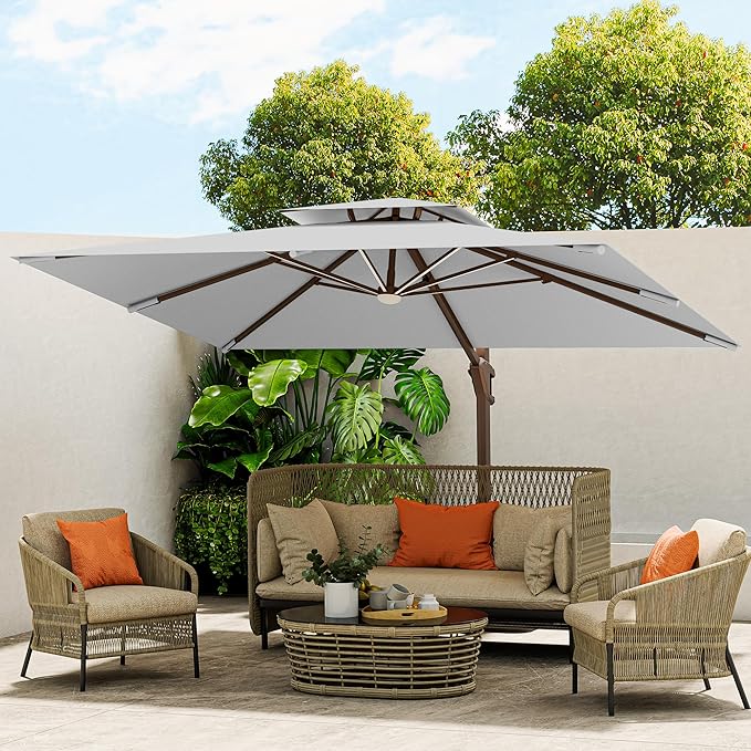 10 X 13 FT Cantilever Outdoor Patio Umbrella by MEVBC