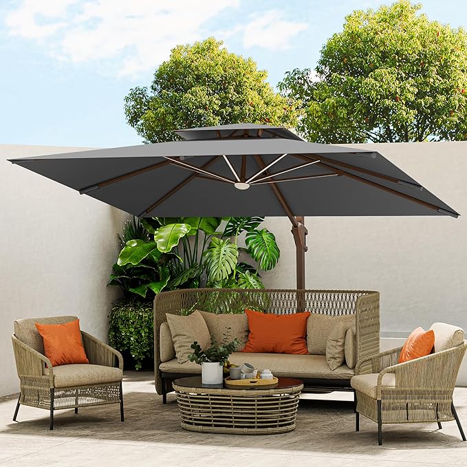 10 X 13 FT Cantilever Outdoor Patio Umbrella by MEVBC
