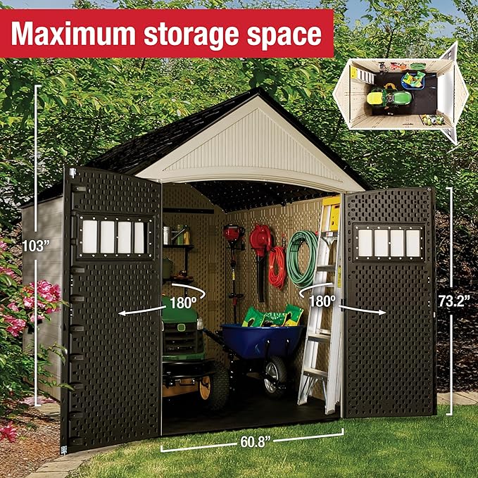 Rubbermaid Resin Outdoor Storage Shed - Image 3