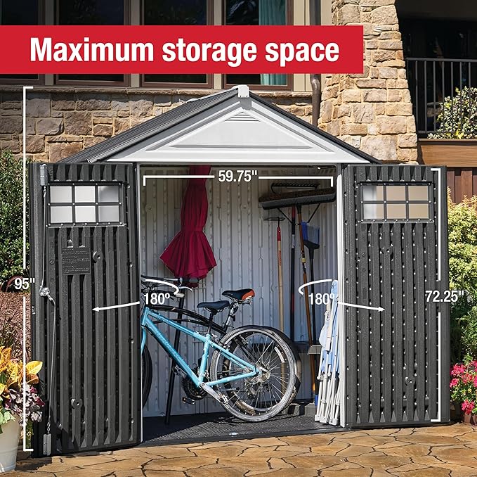 Rubbermaid Resin Outdoor Storage Shed - Image 6