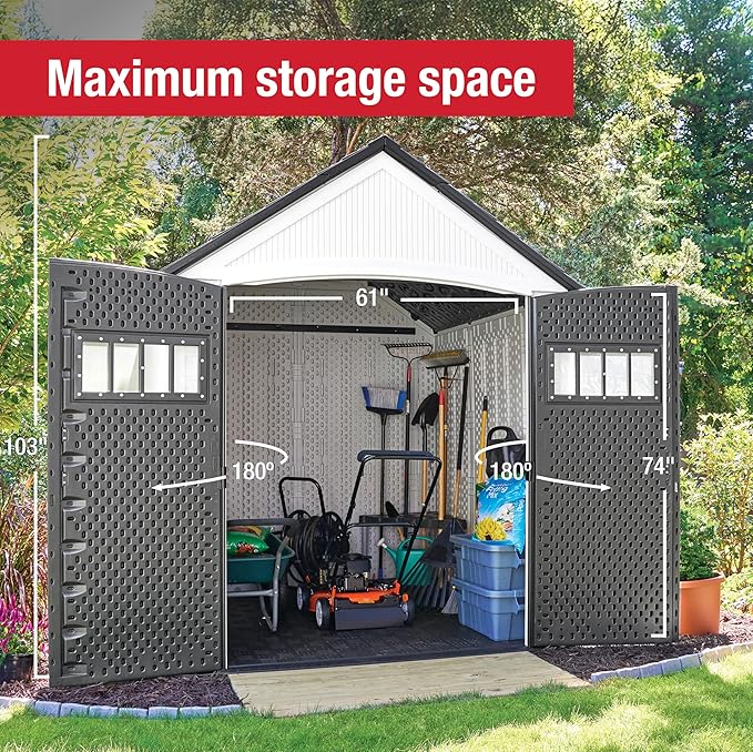 Rubbermaid Resin Outdoor Storage Shed - Image 6